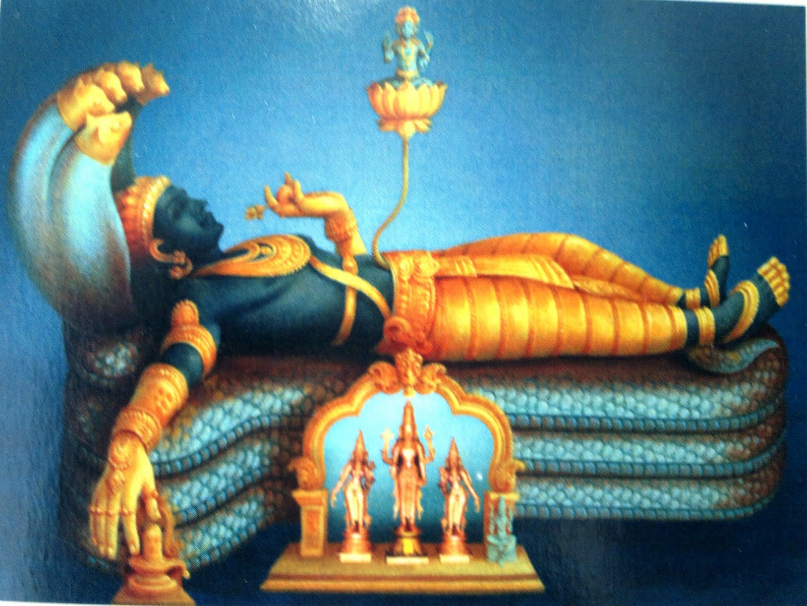 Buy AARGKRAFT Brass Lakshmi Narayan - Lord Vishnu Laxmi in Ksheer Sagar -  Laxmi Narayan - Murti Idol Statue Sculpture Height - 2.5